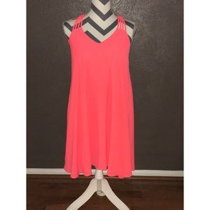 Neon Pink Halter Easter Dress